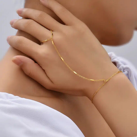 Bracelet Connected to Ring: Where Wrist Meets Ring Sparkle