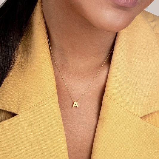 Gold Initial Necklace: Personal Style, Golden Touch