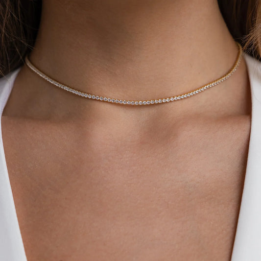 Diamond Tennis Necklace: Classic Shine, Modern Edge