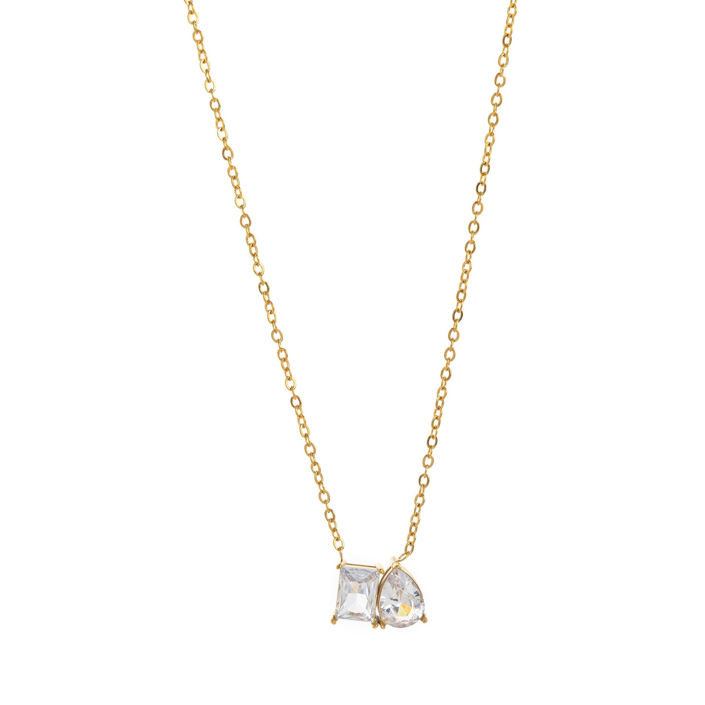 18K Gold Soulmate Birthstone Pendant Necklace