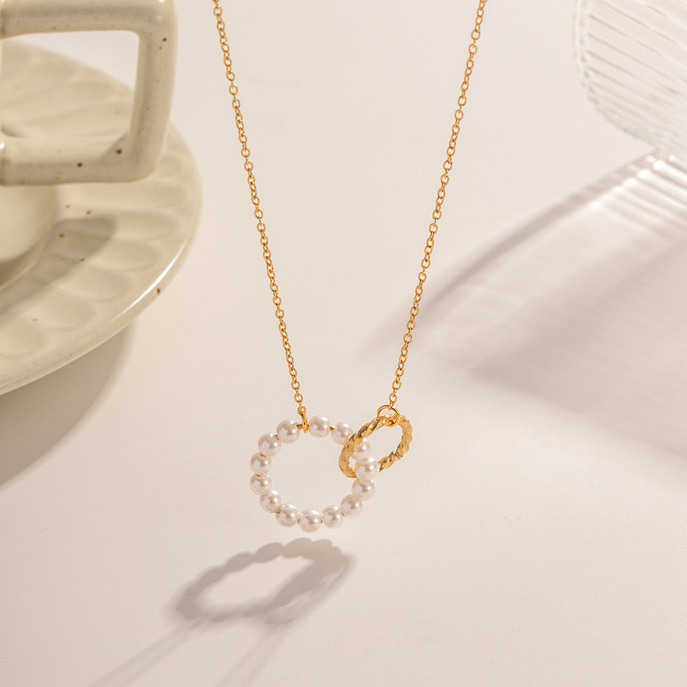 18K Gold Forever Locked Pendant Necklace