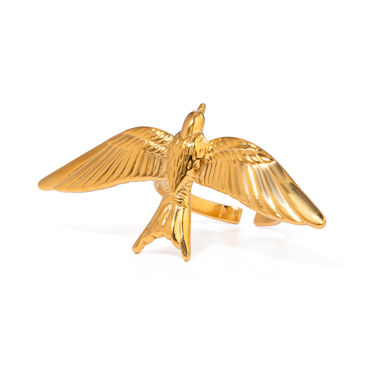 18K Gold Lady Bird Statement Ring