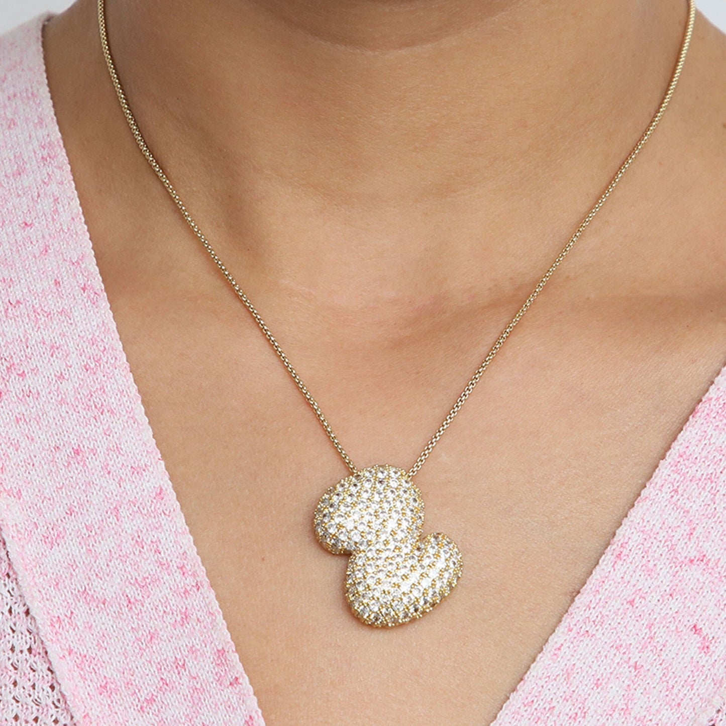 14K Gold Celebrity Initial Pendant Necklace -