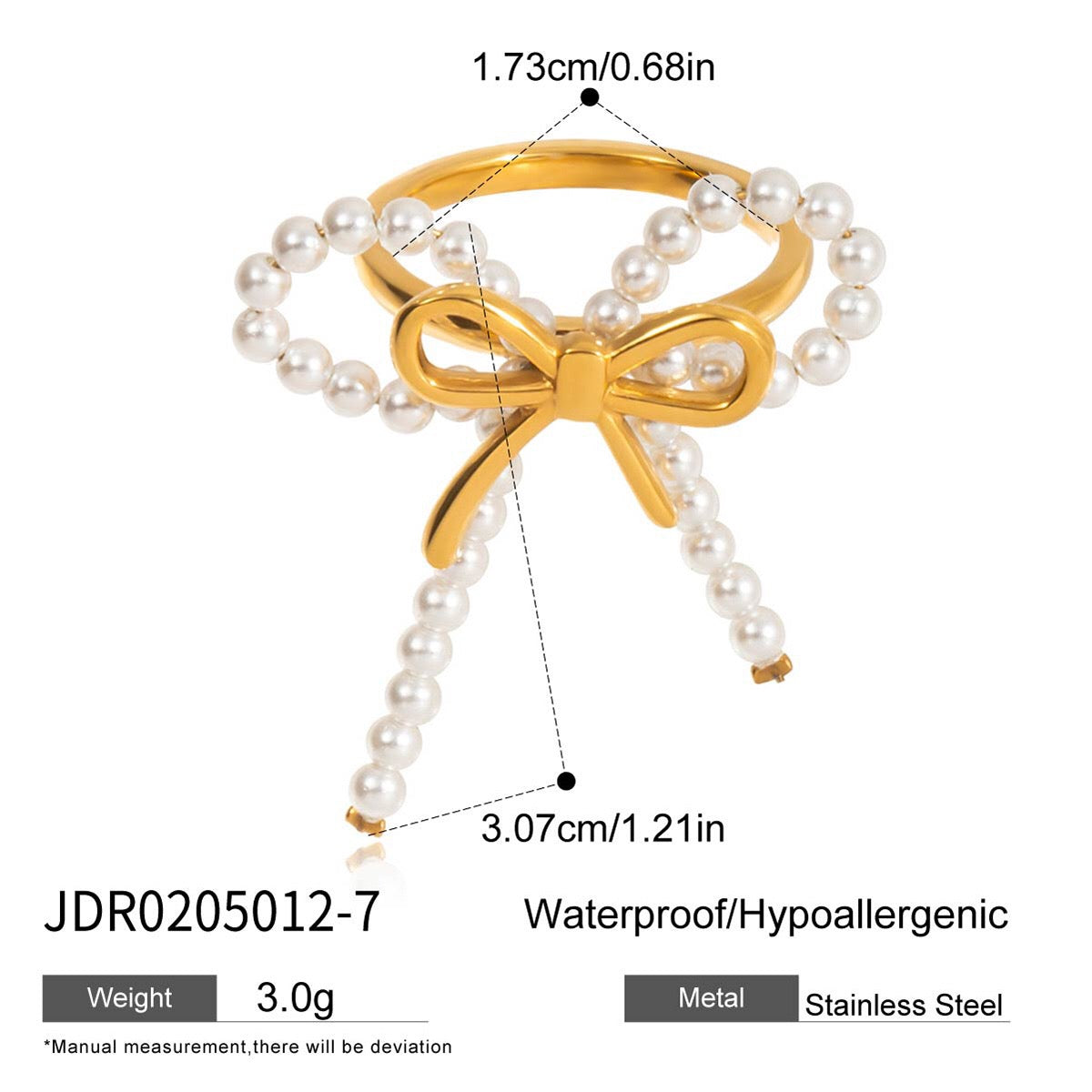 18K Gold Coquette Bow Pearl Pendant Double Chain Layered Necklace Set