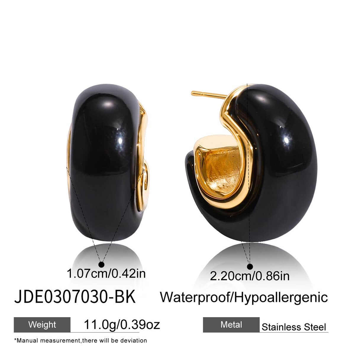 18K Gold Cozy Season Small Hoop Huggie Earrings