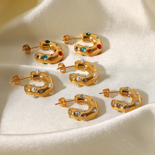18K Gold Extra Chic Huggie Earrings