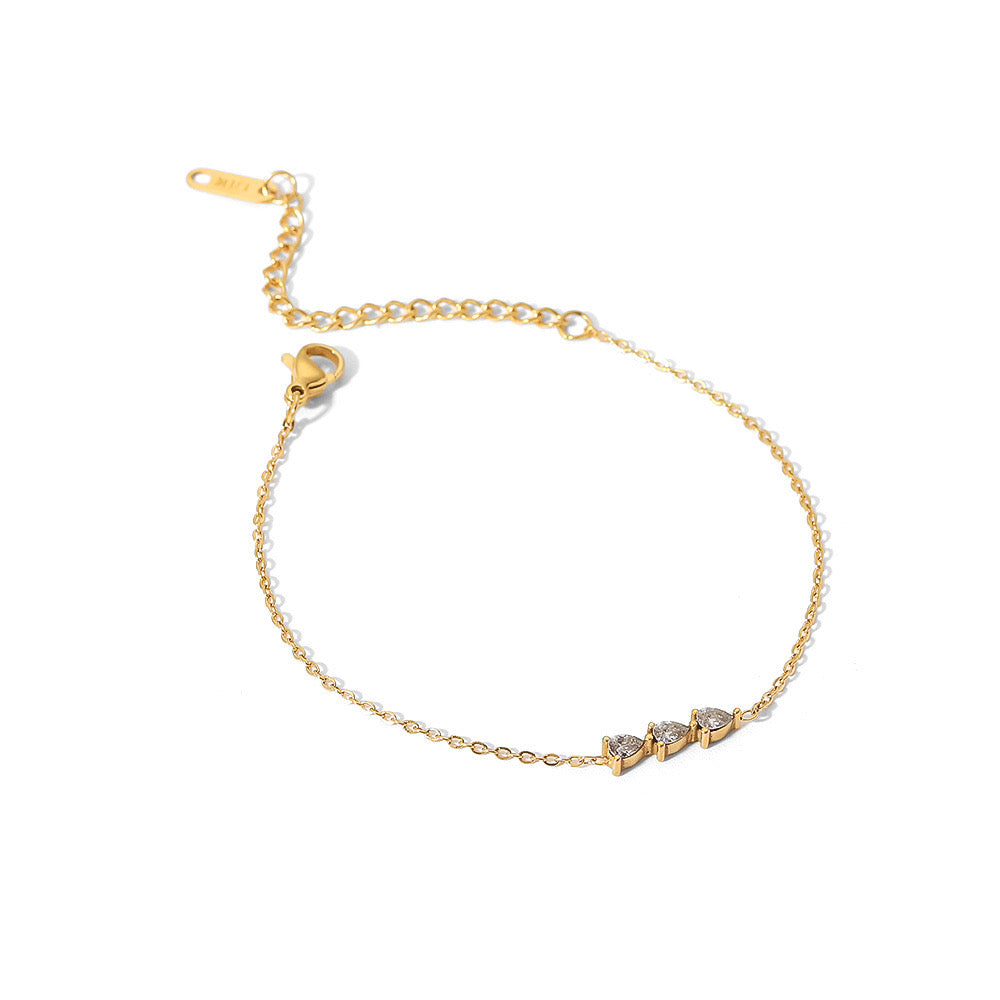 18K Gold Bling Arrow Bracelet