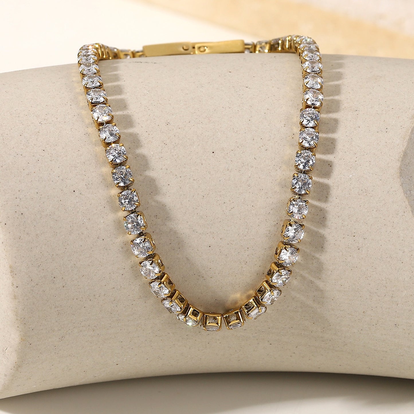 18K Gold Tennis Bracelet