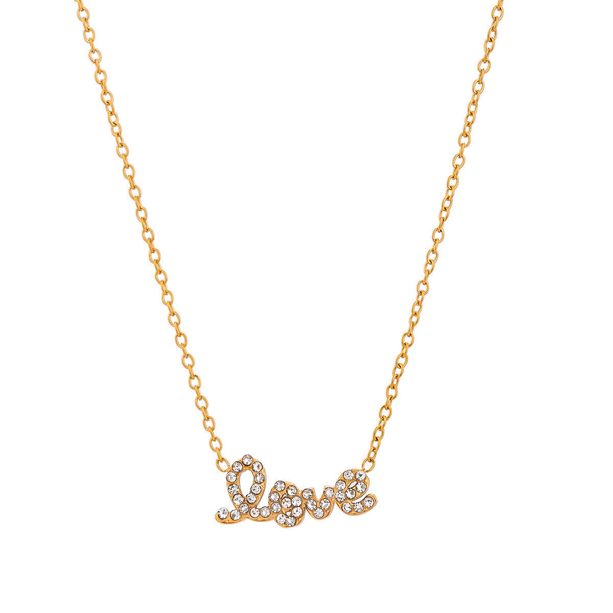 18K Gold Love Letter Necklace