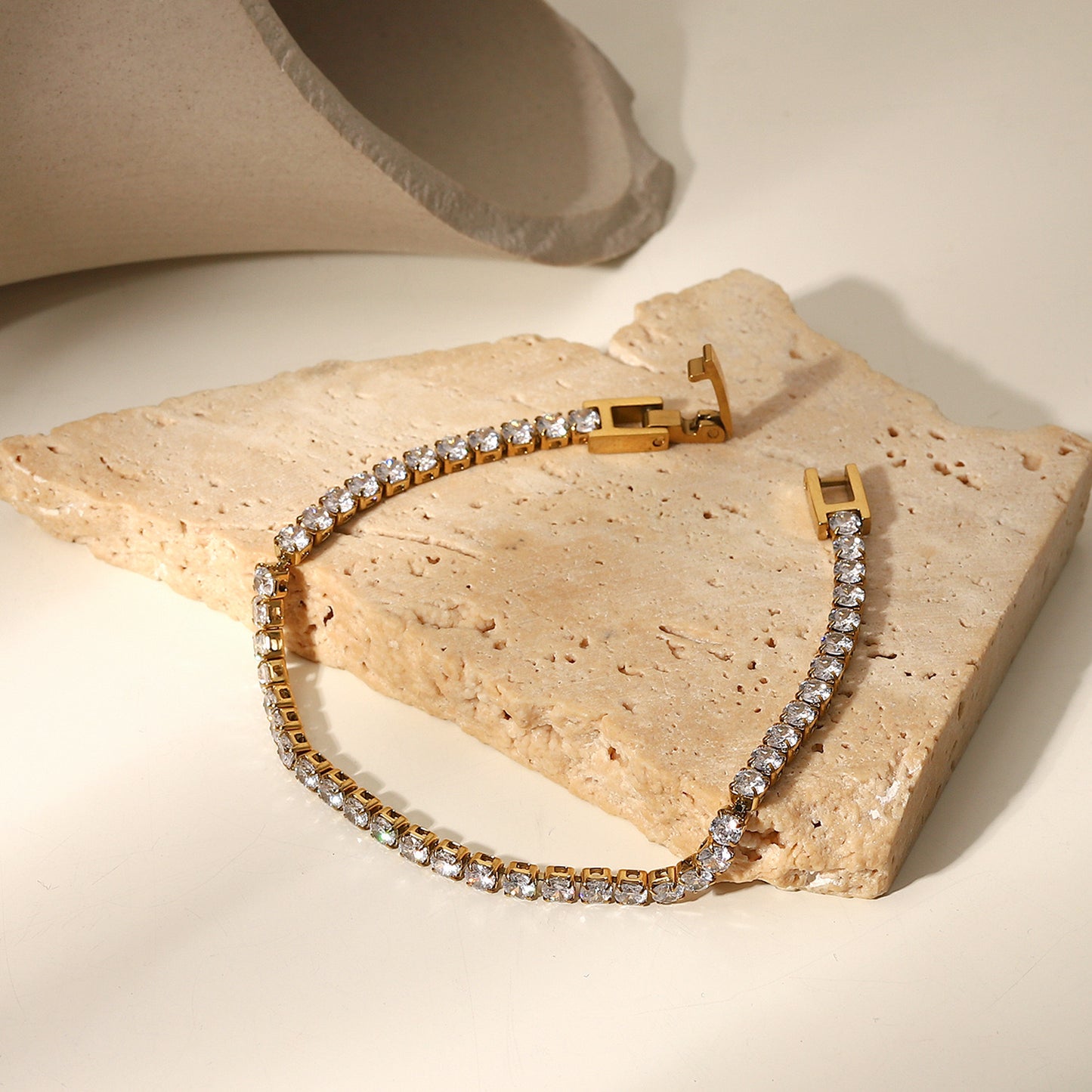 18K Gold Tennis Bracelet