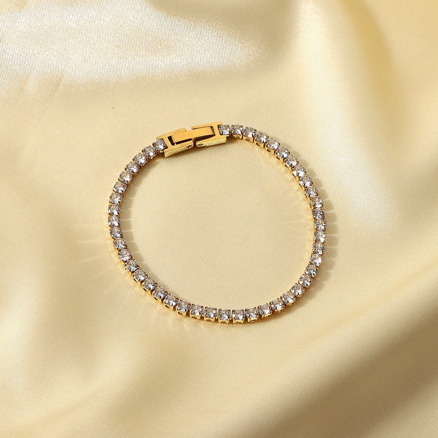18K Gold Tennis Bracelet