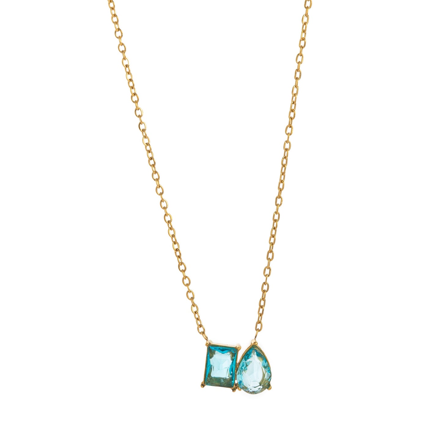 18K Gold Soulmate Birthstone Pendant Necklace