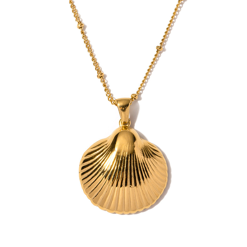 18K Gold Seashell Extra Long Necklace