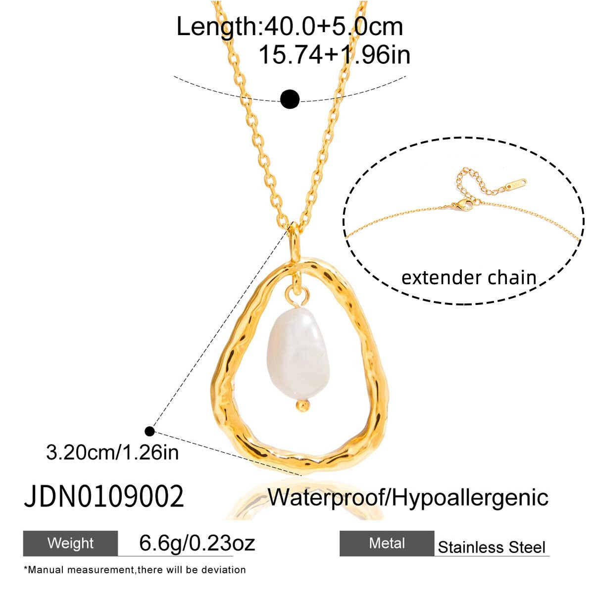 18K Gold Pearl Whisper Dainty Pendant Necklace