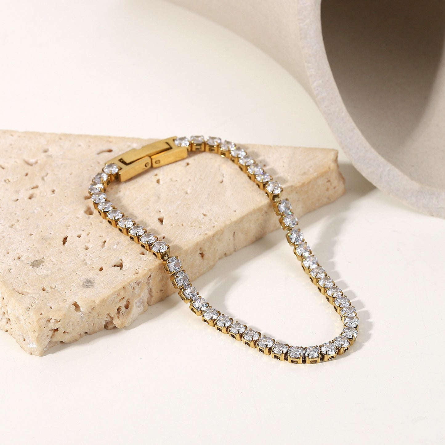 18K Gold Tennis Bracelet