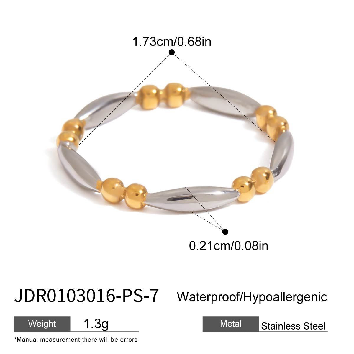 18K Gold Pink Princess Statement Stacking Rings