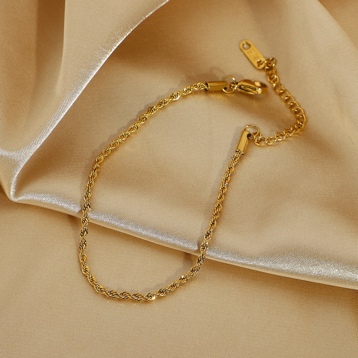 18K Gold Rope Bracelet