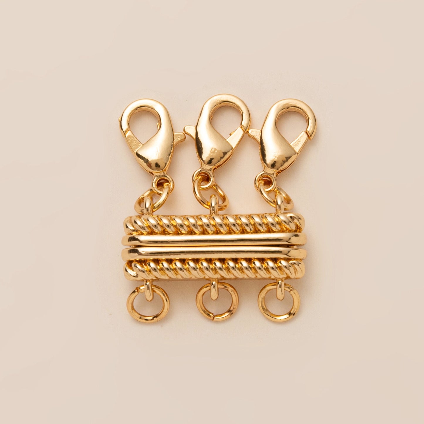 18K Gold Layering Necklace Spacer Clasp