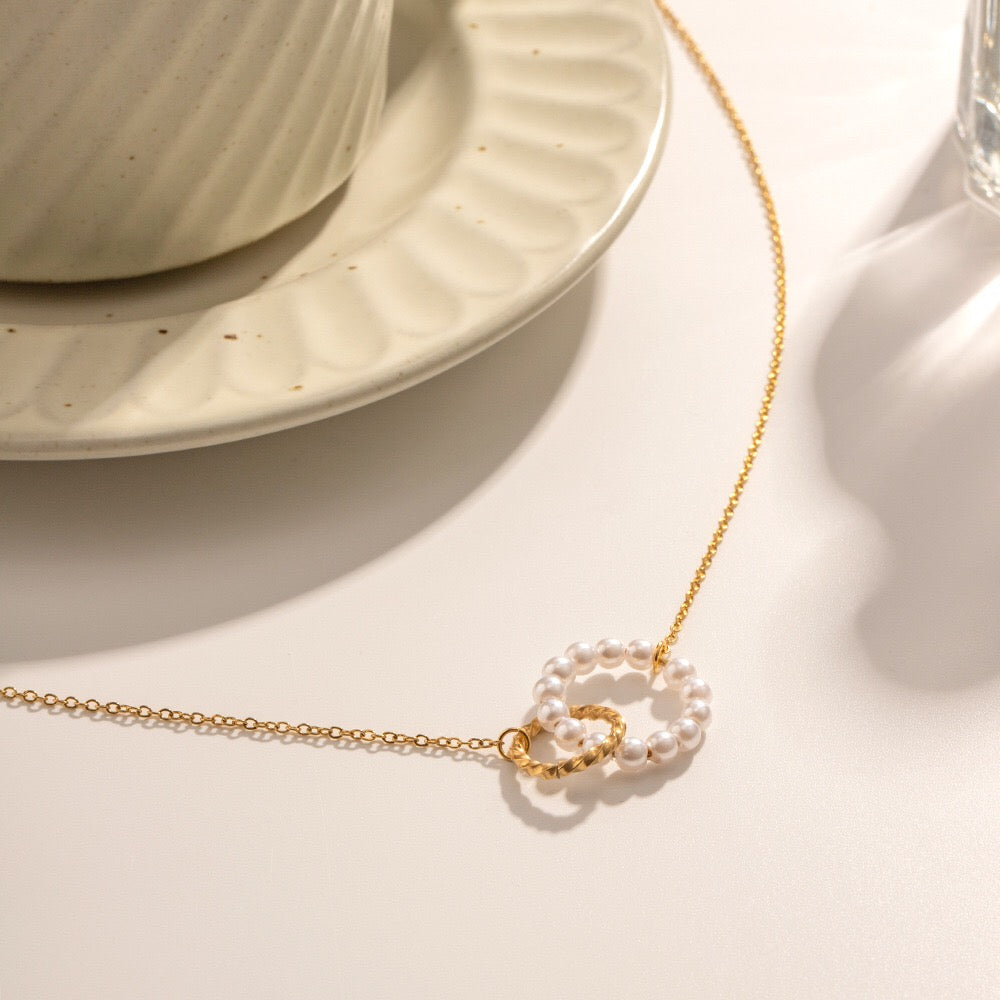 18K Gold Forever Locked Pendant Necklace
