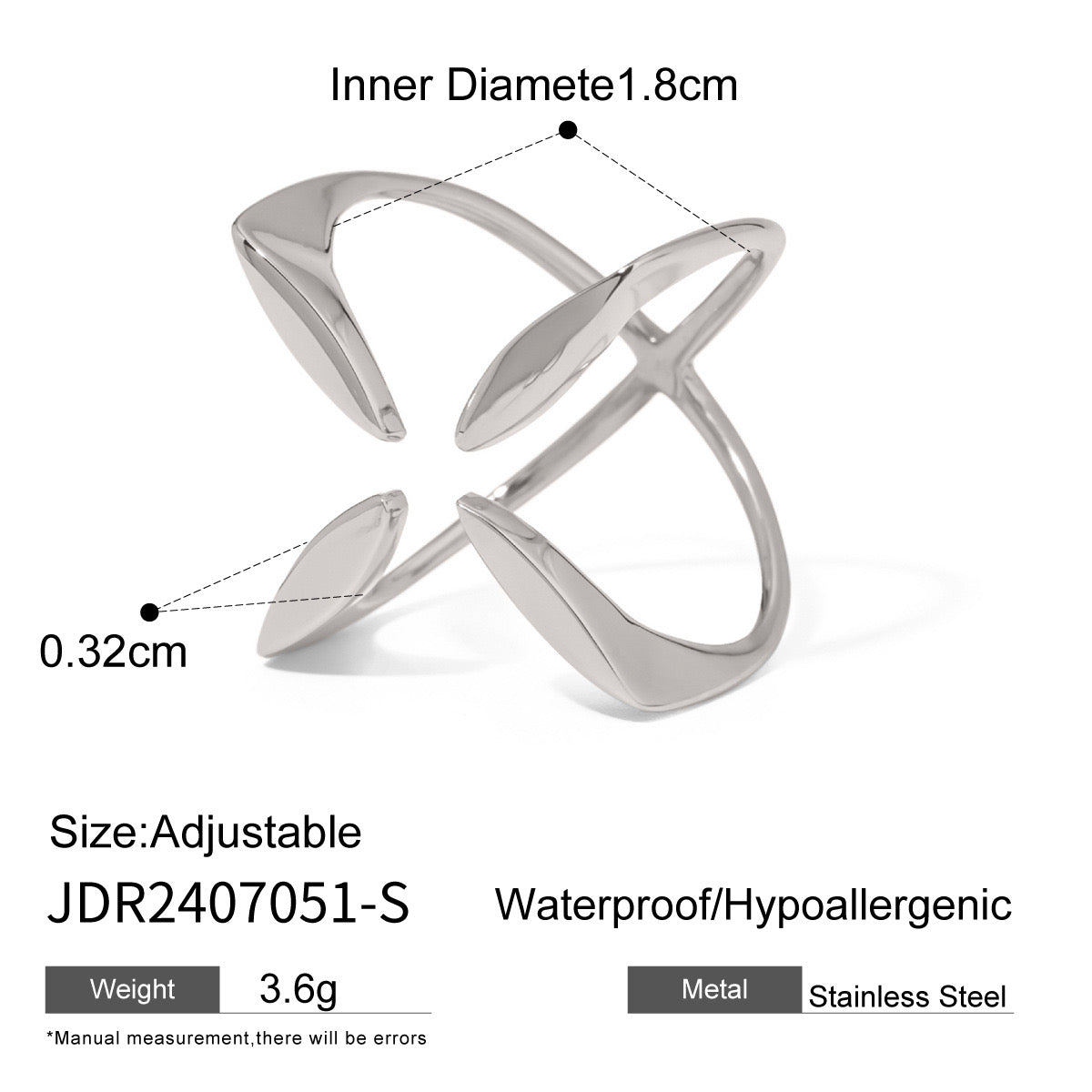 18K Gold Focus Statement Ring