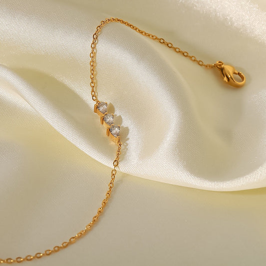 18K Gold Bling Arrow Bracelet