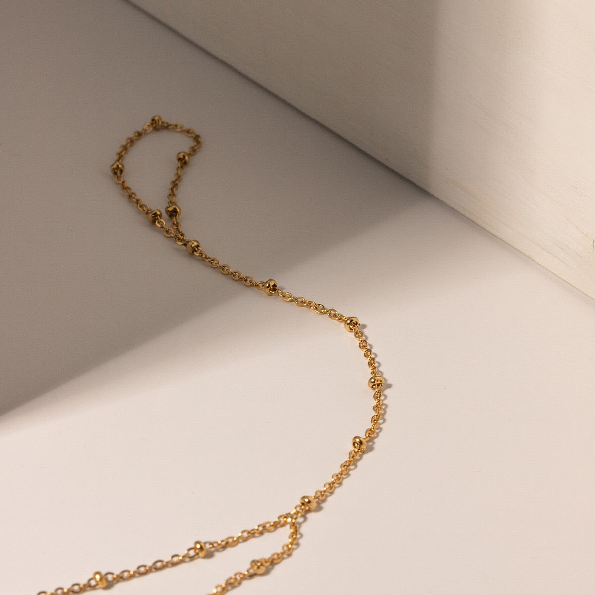 18K Gold Waterproof Minimalist Hand Chain Bracelet