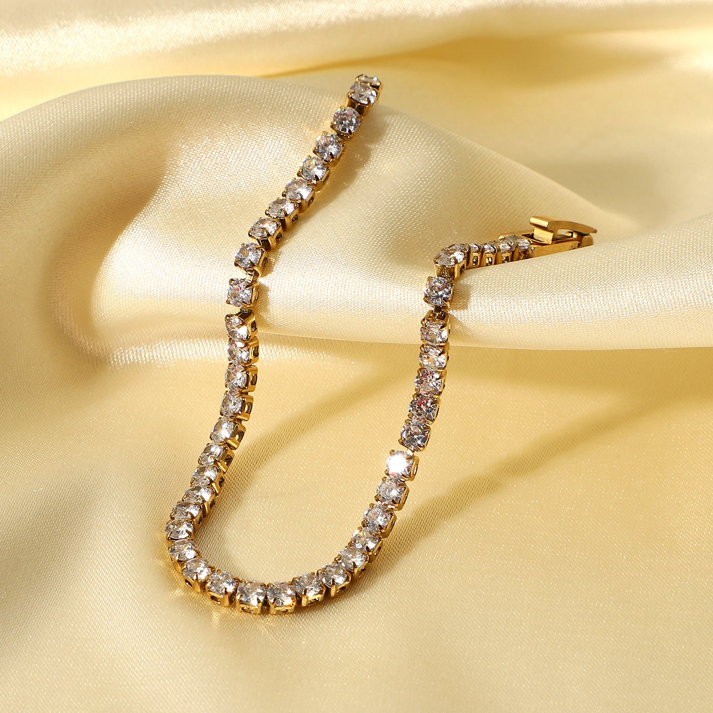 18K Gold Tennis Bracelet