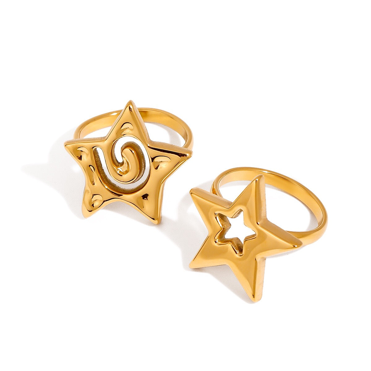 18K Gold Born to Shine Star Statement Ring