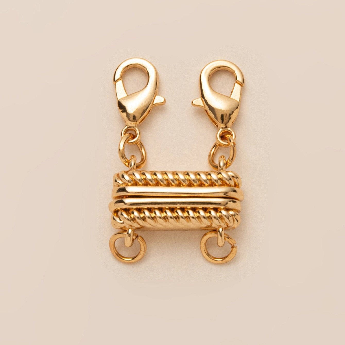 18K Gold Layering Necklace Spacer Clasp