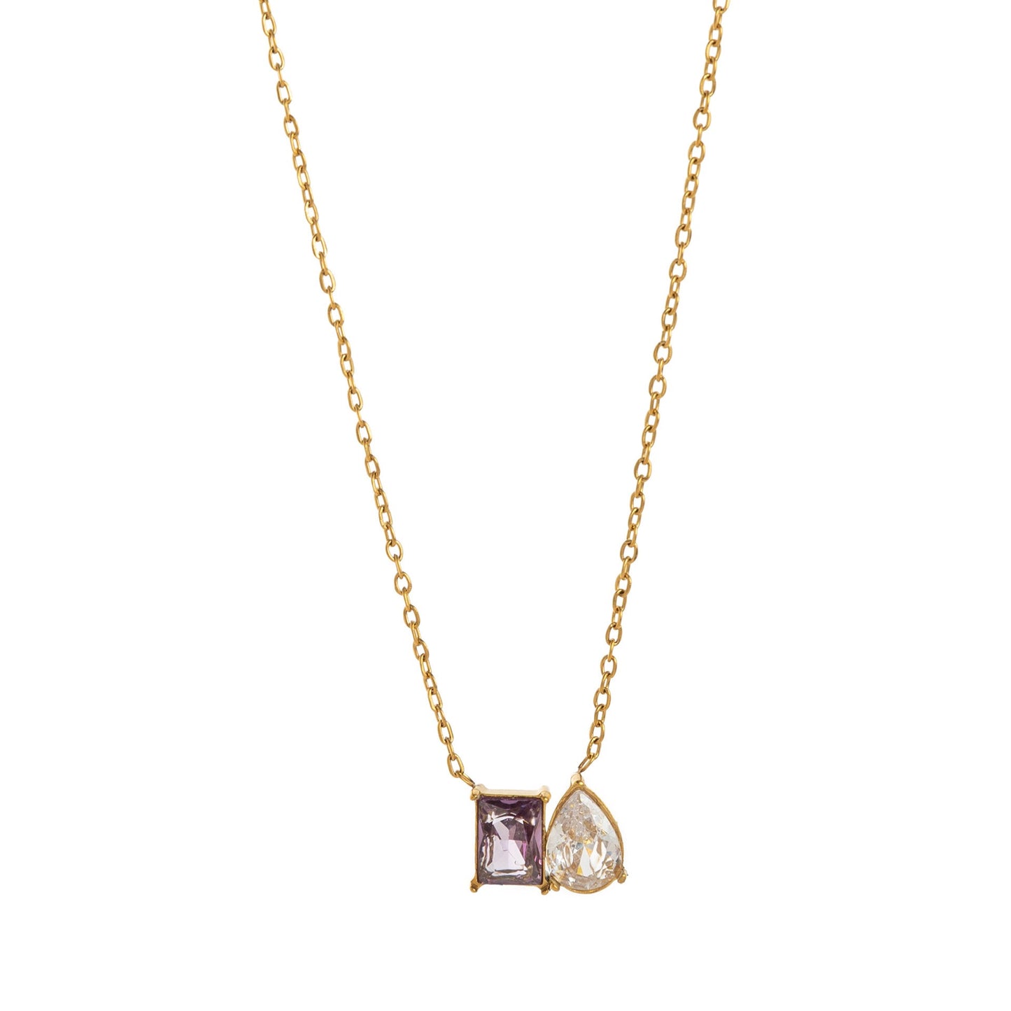 18K Gold Soulmate Birthstone Pendant Necklace