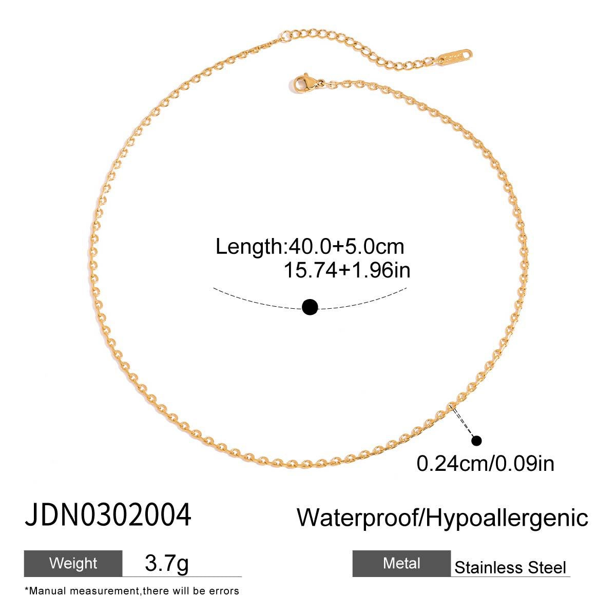18K Gold Safety Pin Pendant Dainty Chain Layered Necklace Set