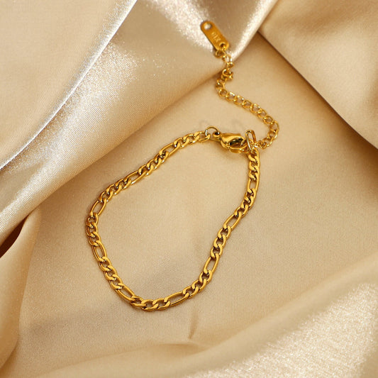 18K Gold Figaro Bracelet