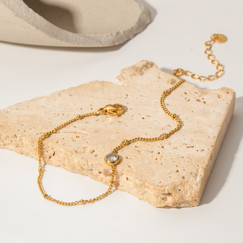 18K Gold Lone Star Bracelet