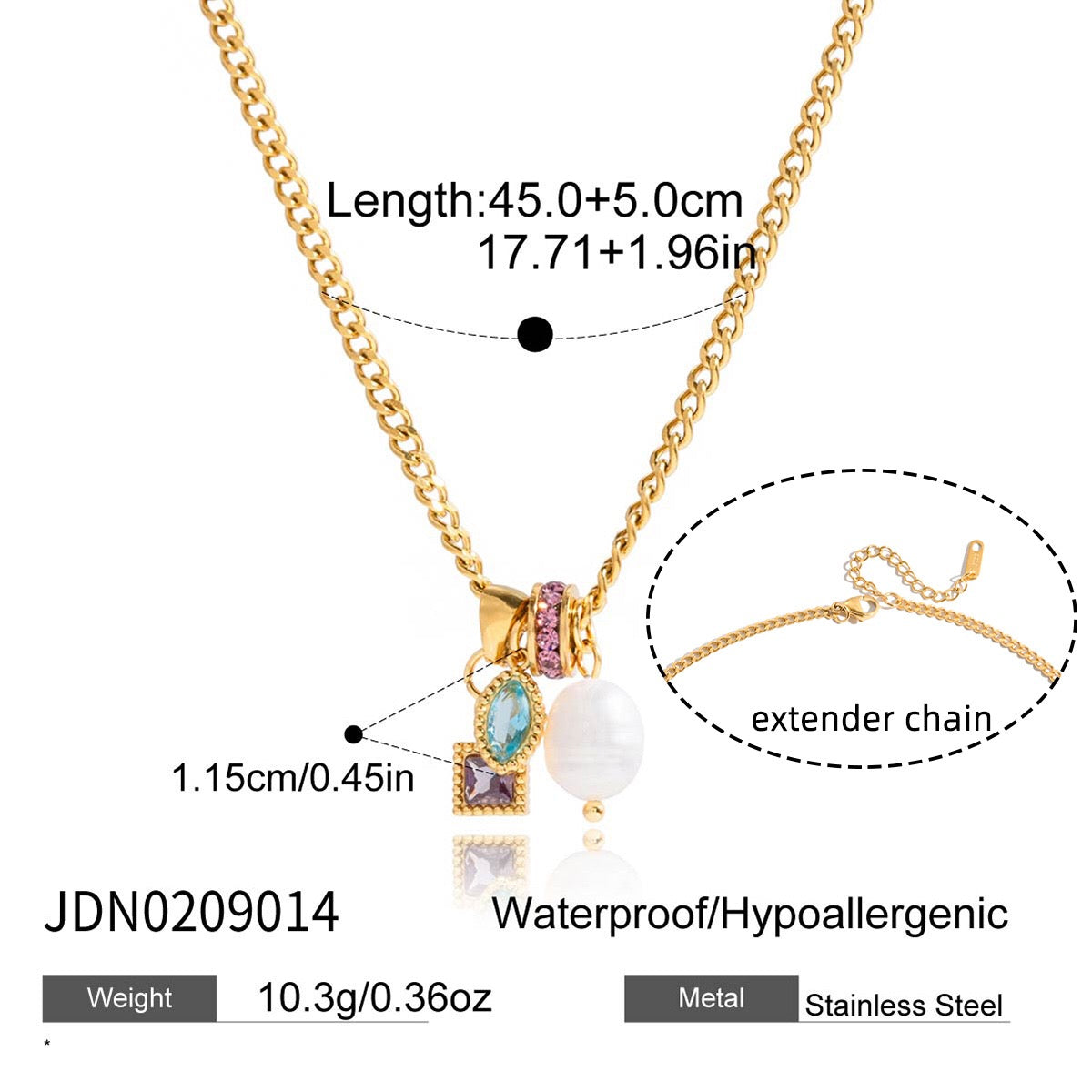 18K Gold Color Twinkle Dainty Charm Layered Tennis Necklace Set
