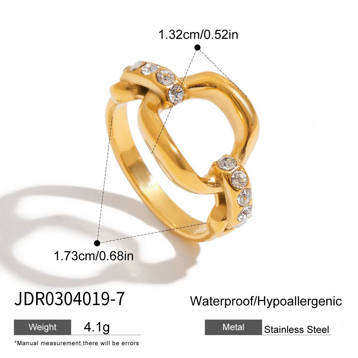18K Gold Pumpkin Latte Stacking Rings Set