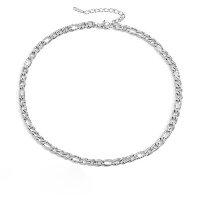 18K Gold Figaro Chain Necklace