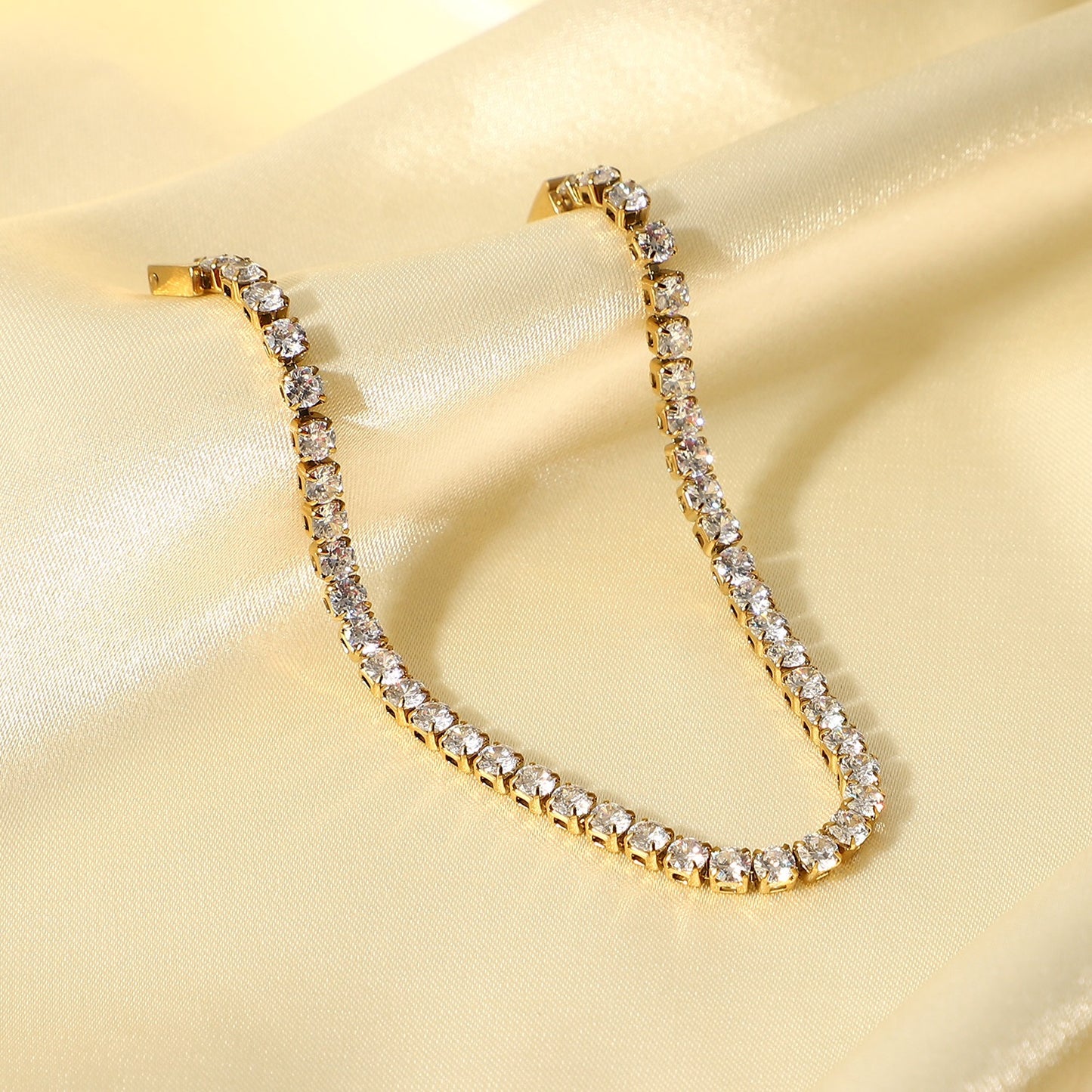 18K Gold Tennis Bracelet
