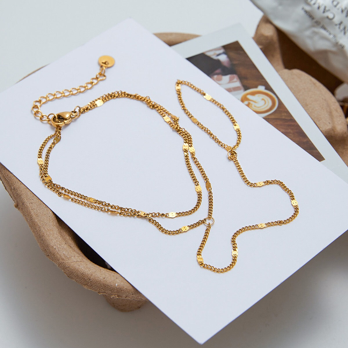18K Gold Waterproof Chic Hand Chain Bracelet