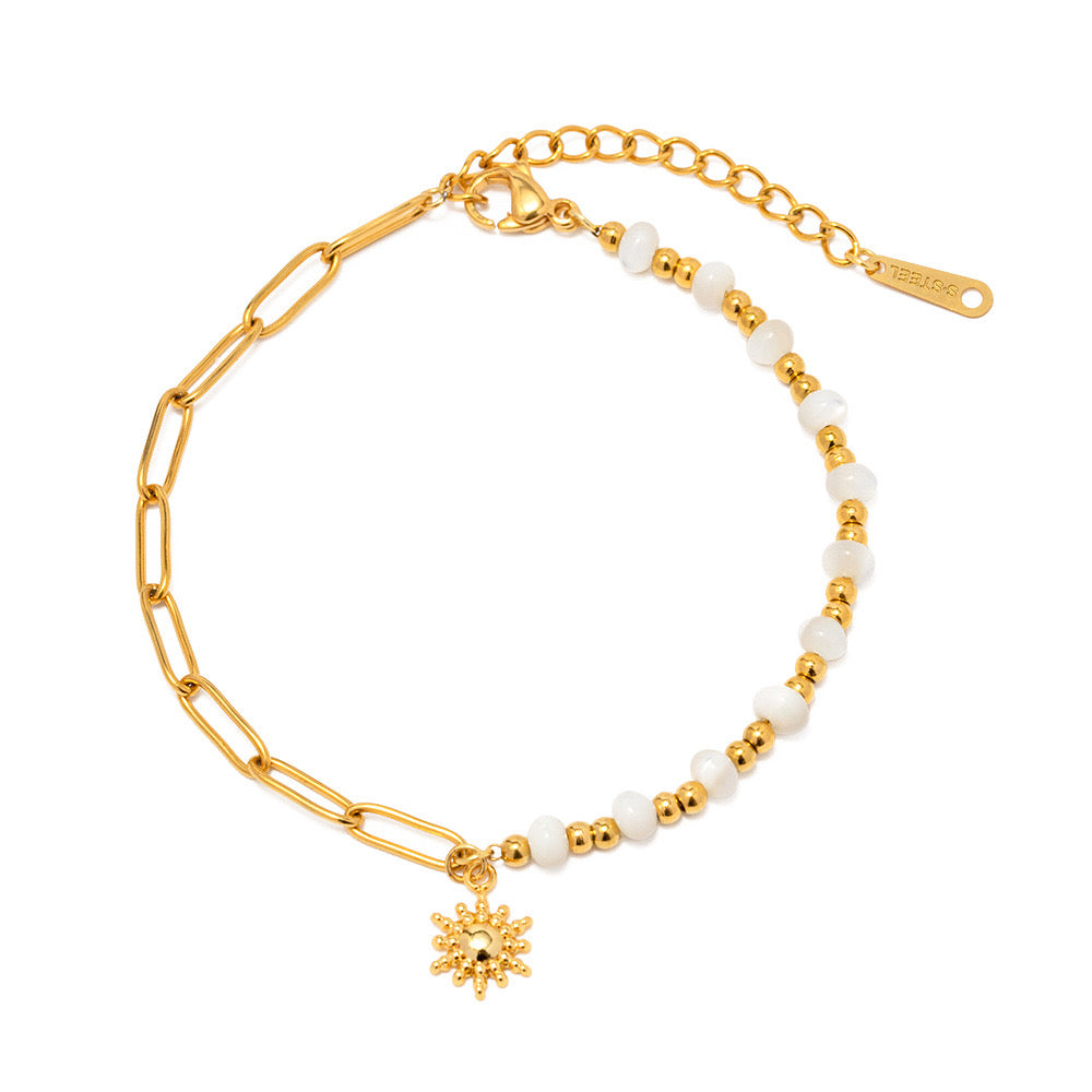 18K Gold Sunny Charm Bracelet