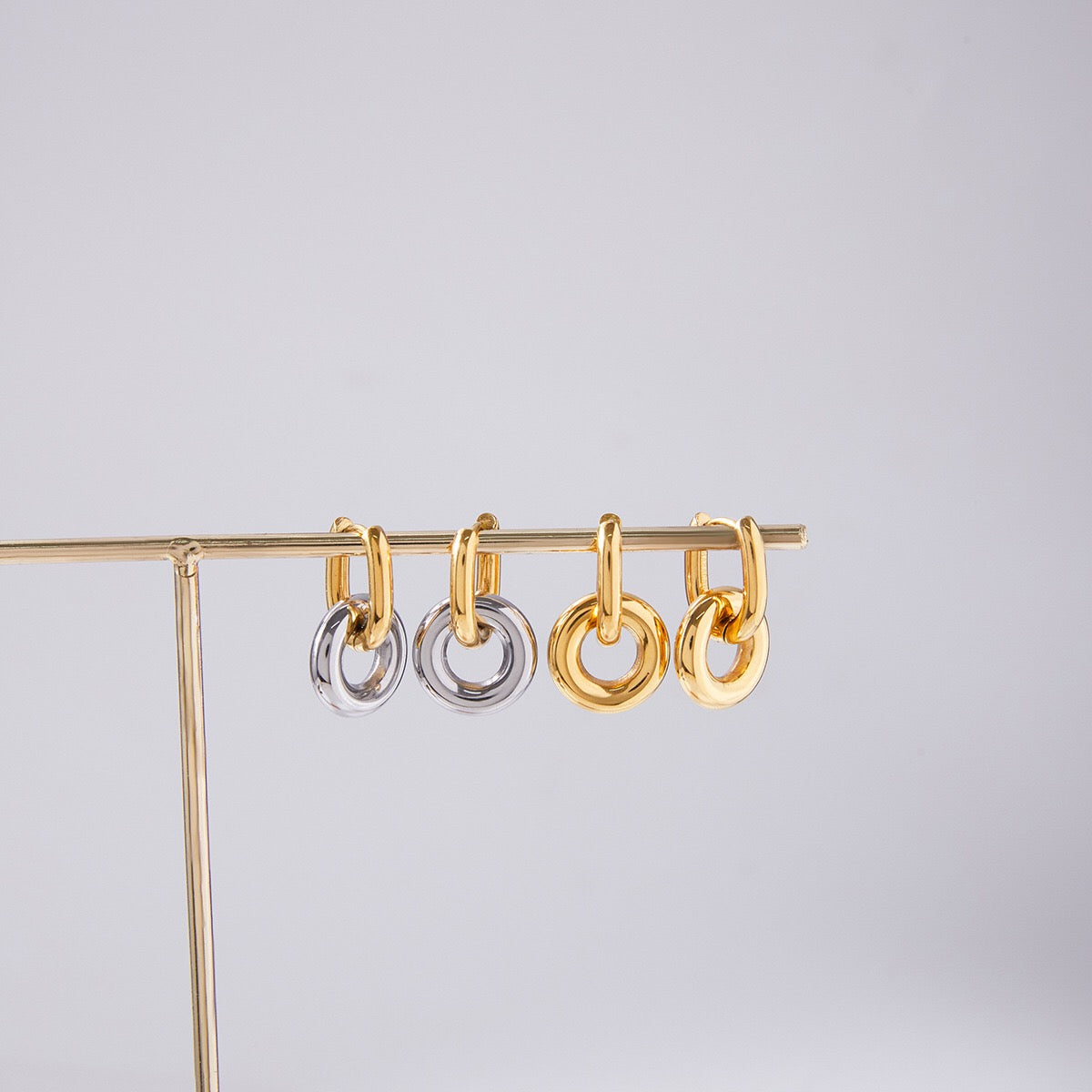 18K Gold Golden Muse Small Hoop Huggie Earrings