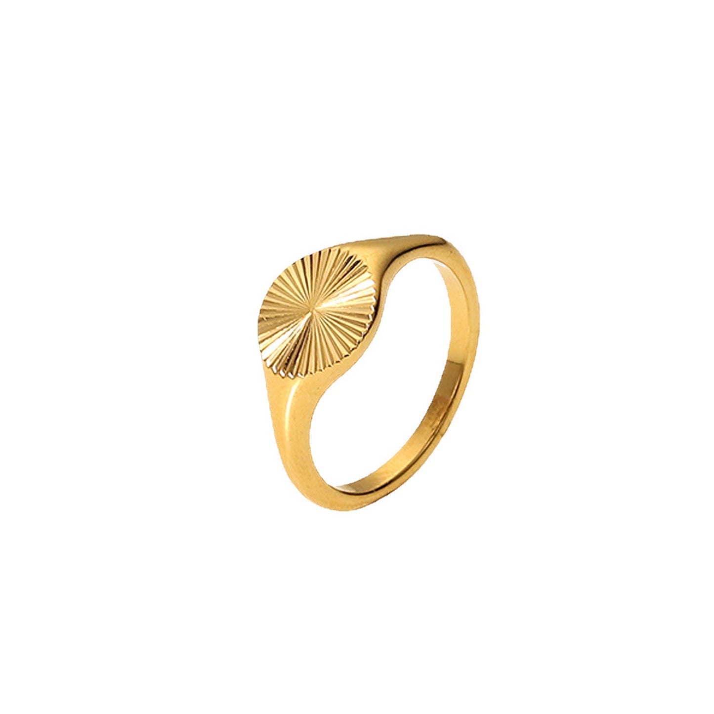 18K Gold Glow Signet Ring