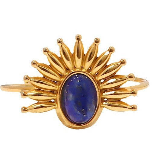 18K Gold Blazing Sun Ring