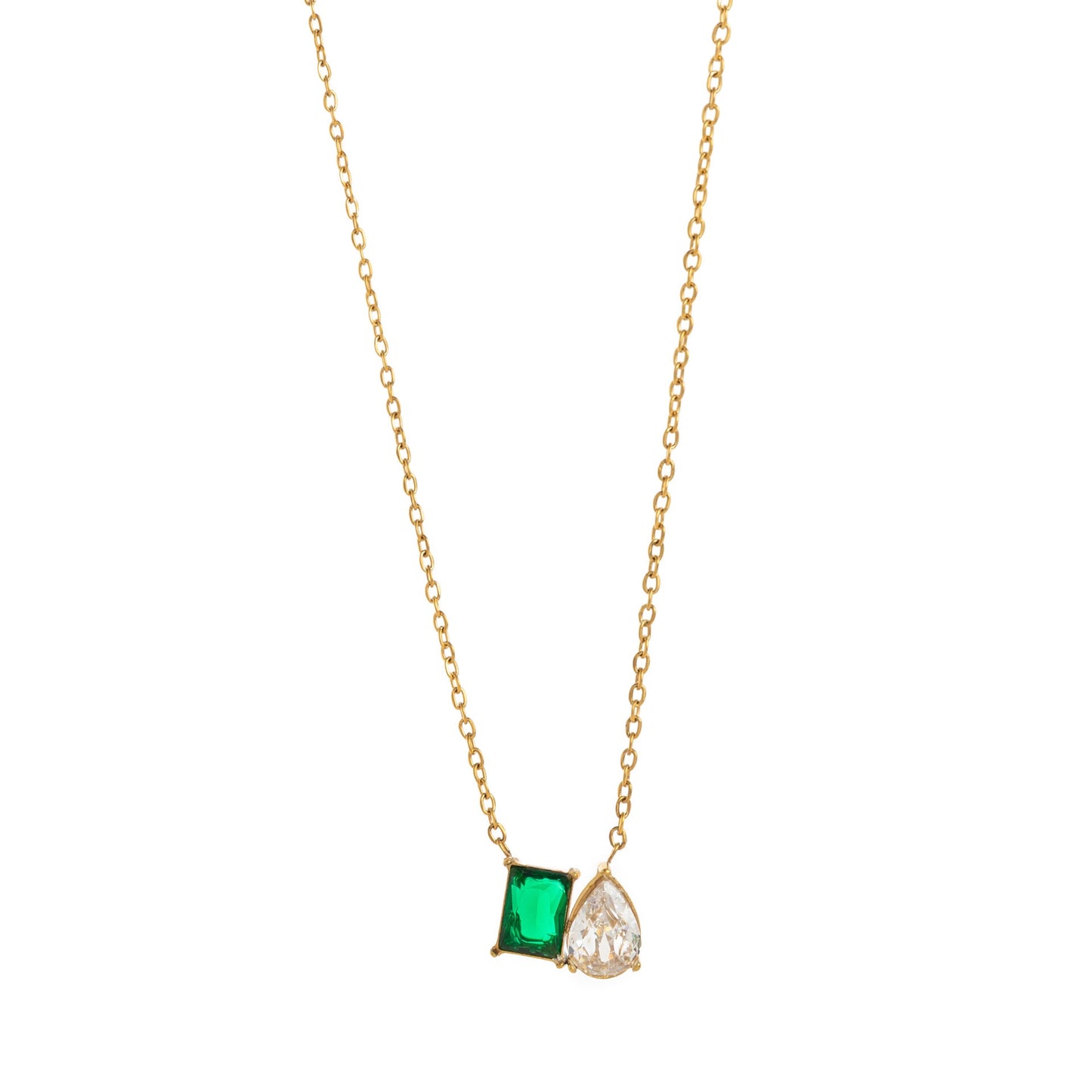 18K Gold Soulmate Birthstone Pendant Necklace