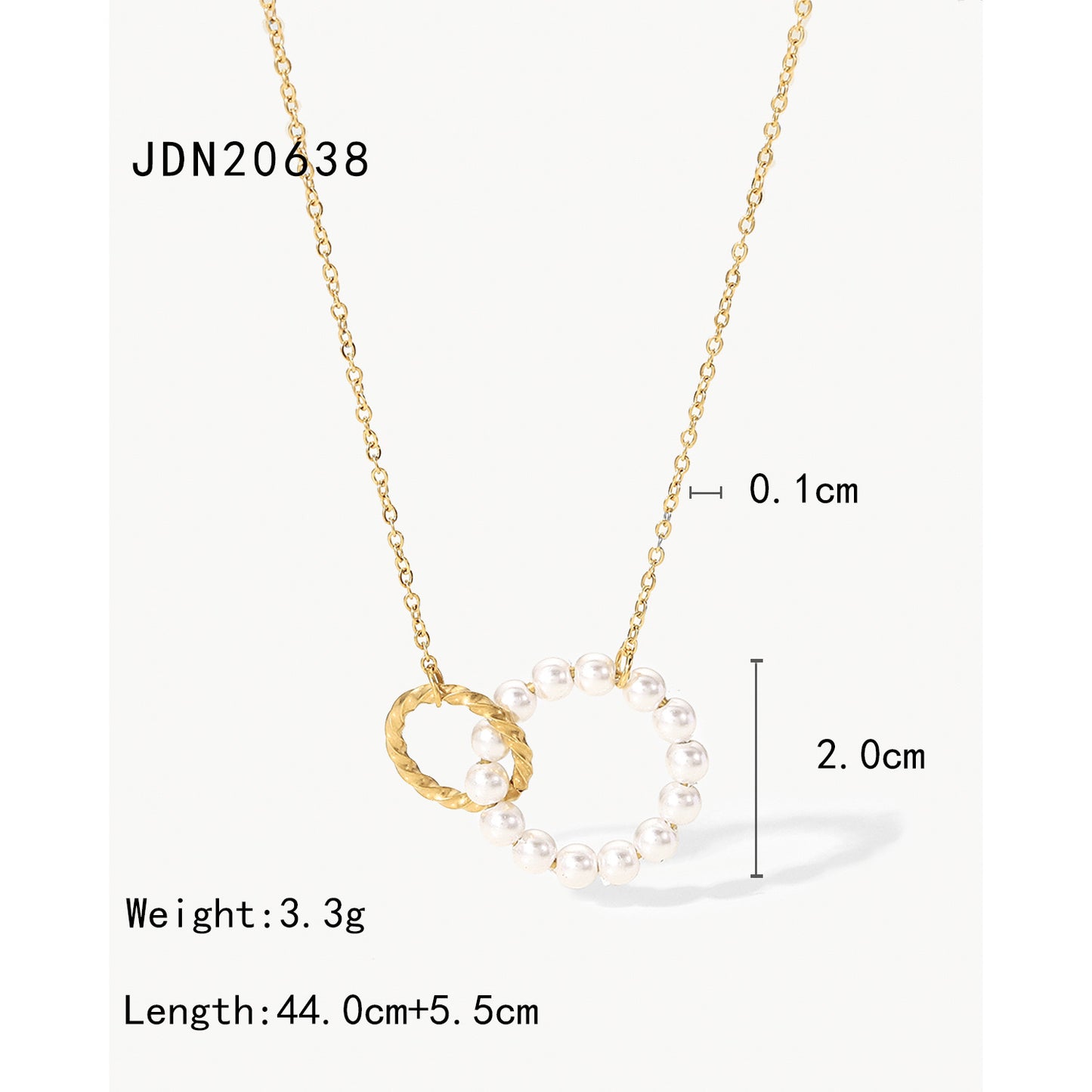 18K Gold Forever Locked Pendant Necklace