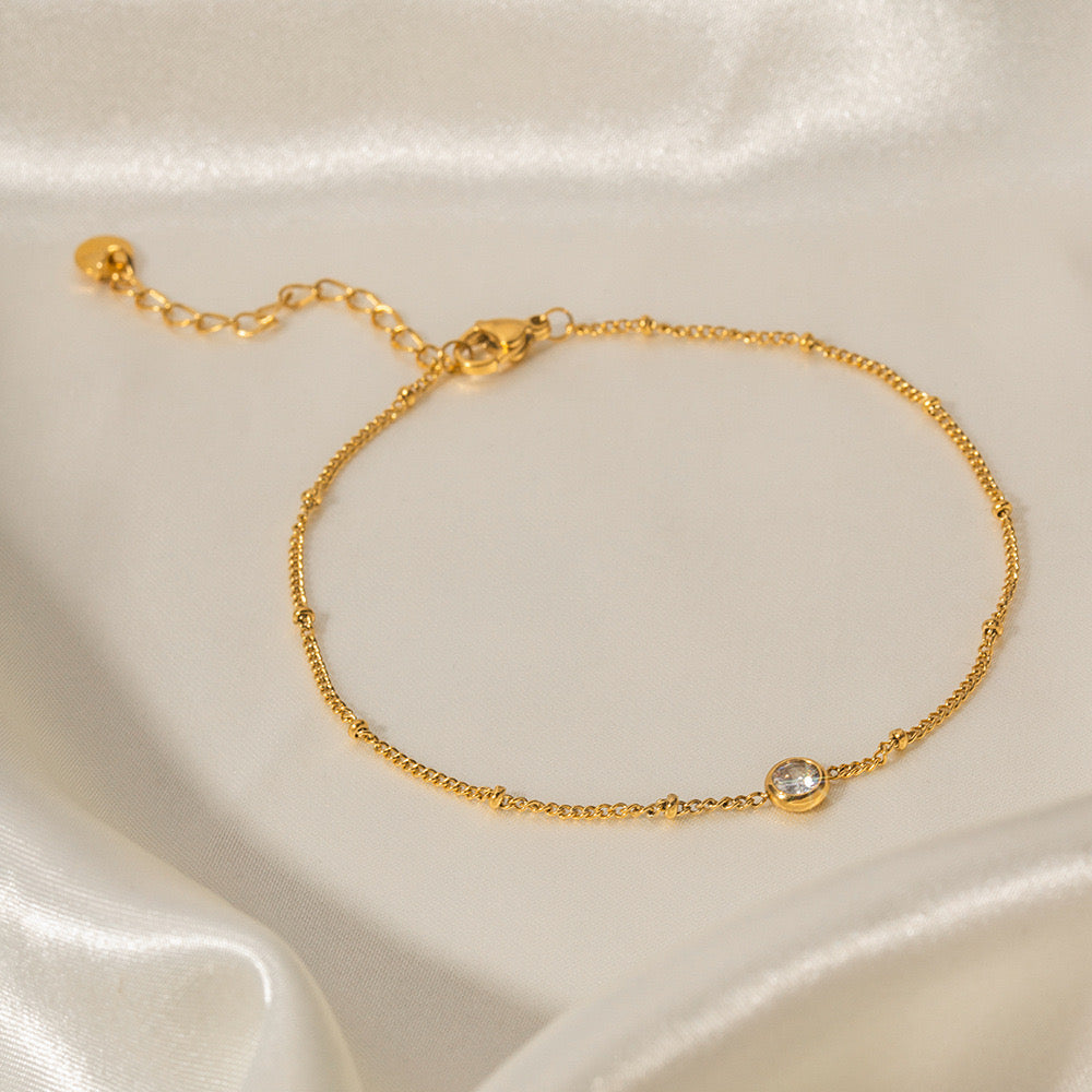 18K Gold Lone Star Bracelet