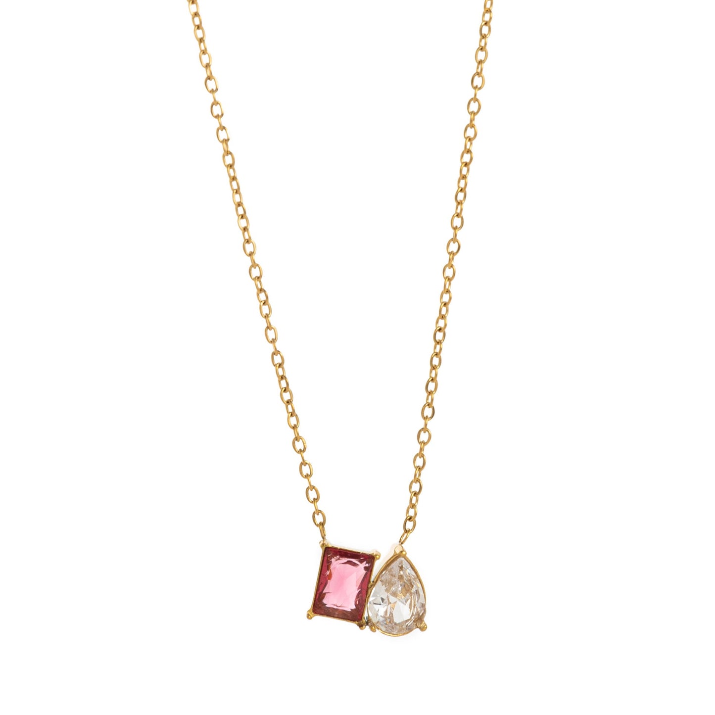 18K Gold Soulmate Birthstone Pendant Necklace