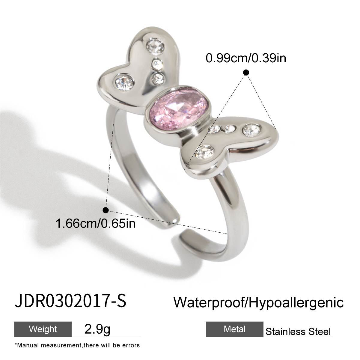 18K Gold Pink Princess Statement Stacking Rings
