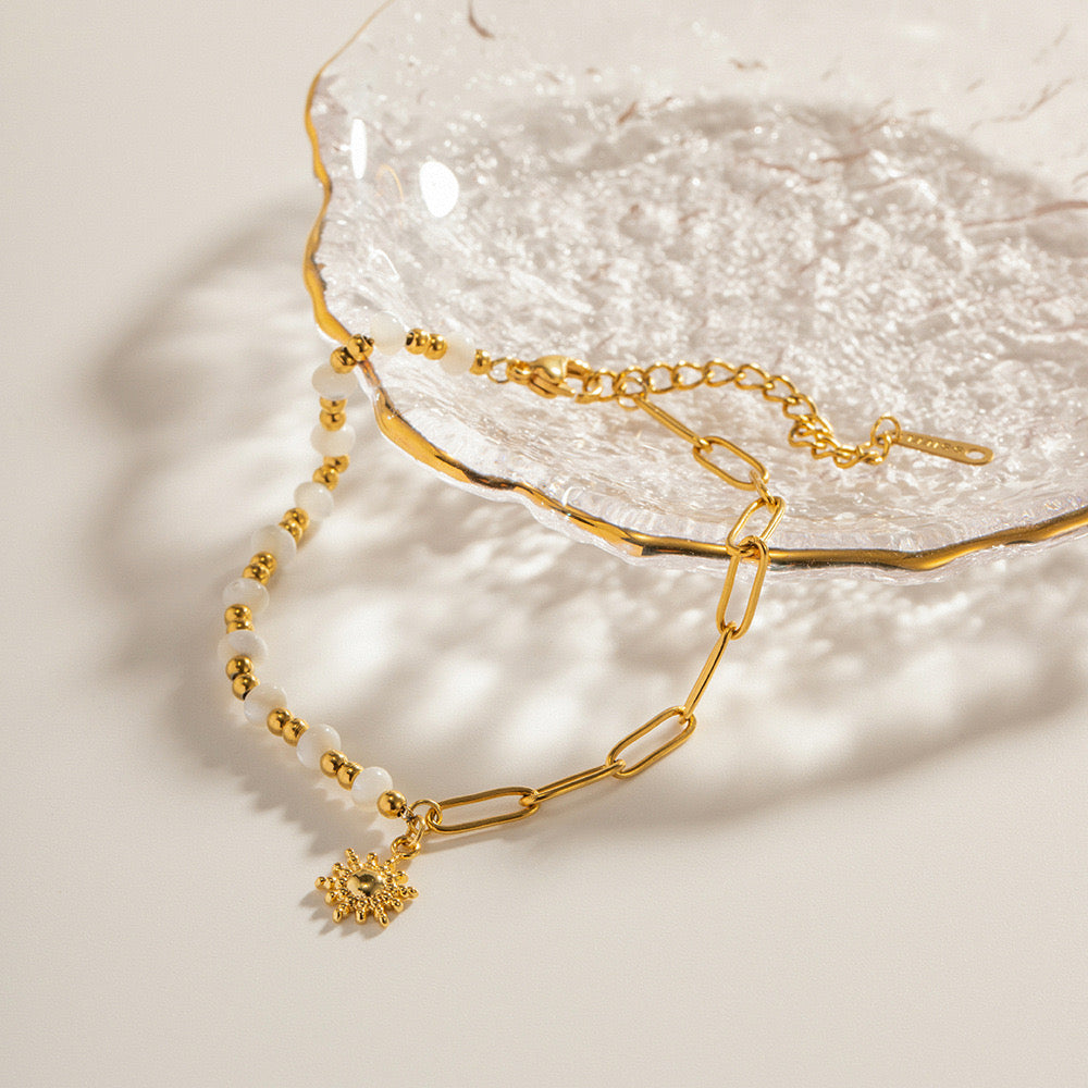 18K Gold Sunny Charm Bracelet