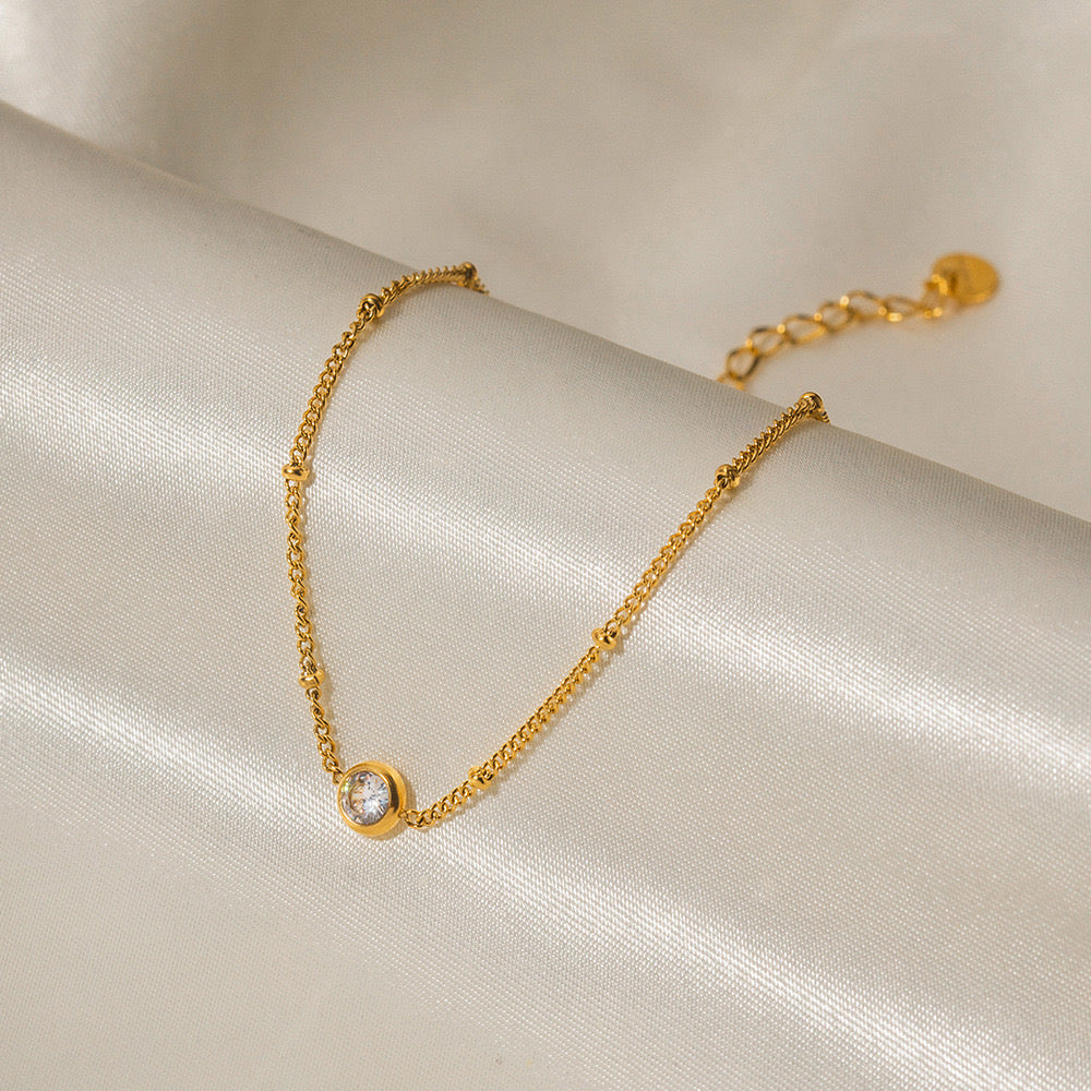 18K Gold Lone Star Bracelet