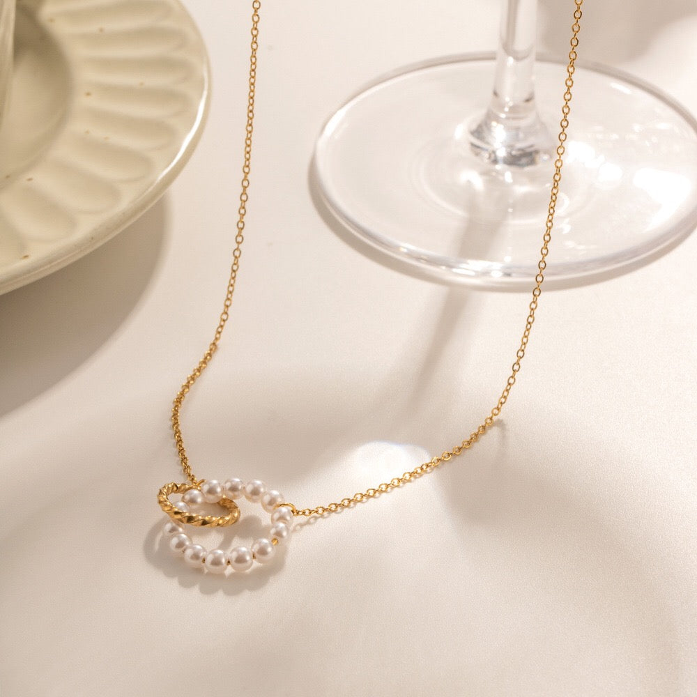 18K Gold Forever Locked Pendant Necklace